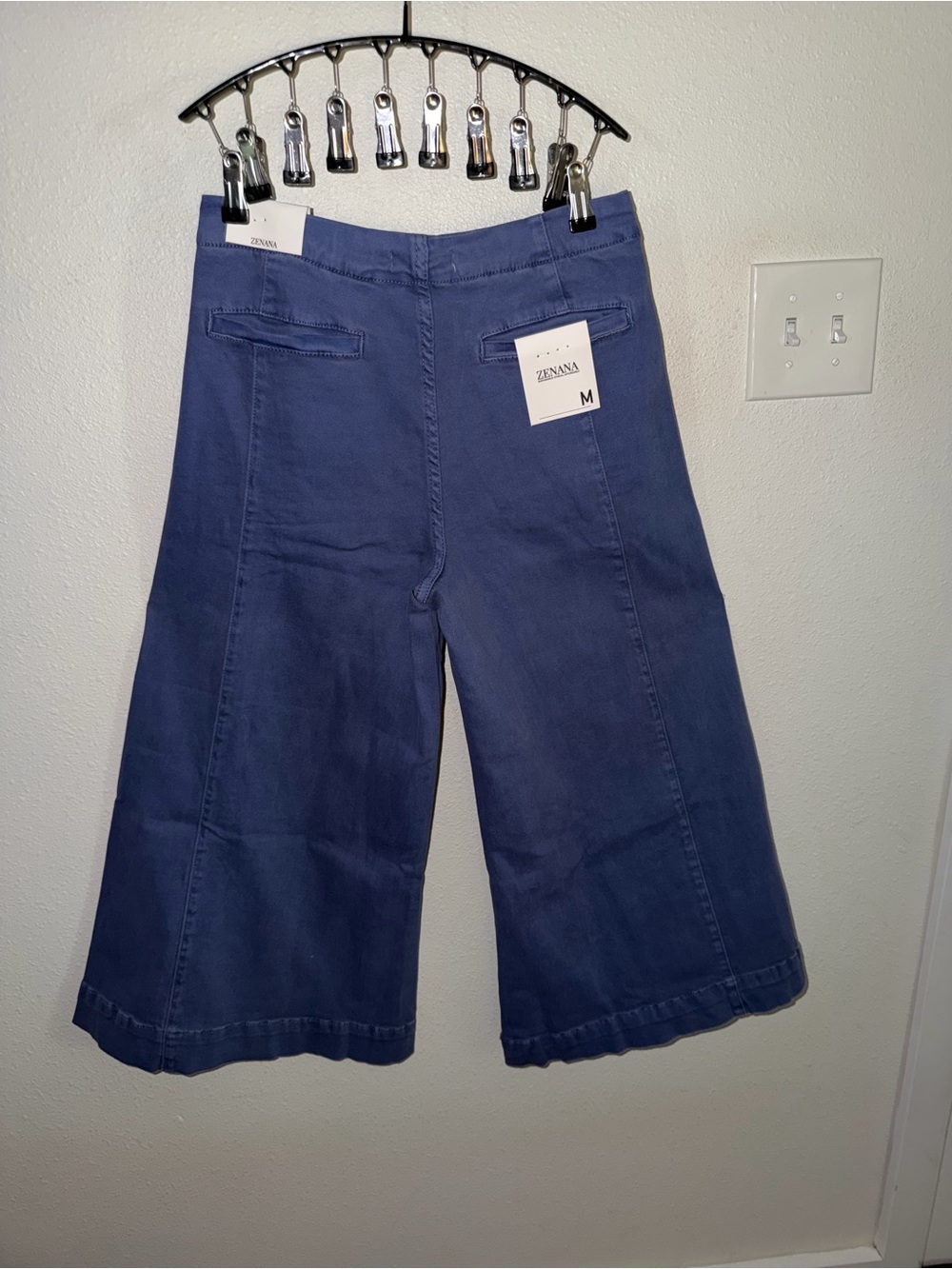Zenana Outfitters Wide-Leg Gaucho Pants-Cotton/Spandex NWT - Picture 7 of 8